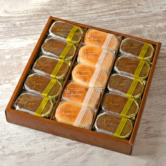 15個入セット (はんなまちーず5個・はんなまちょこ10個) [冷凍]